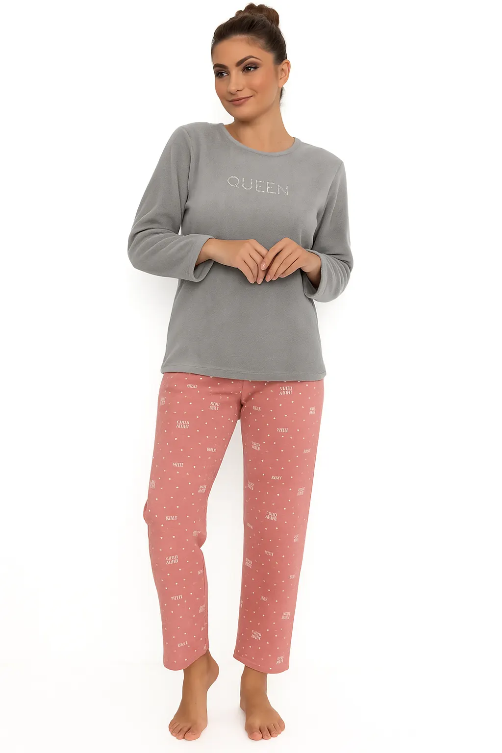 Cocodream fleece pyjama dames - Queen