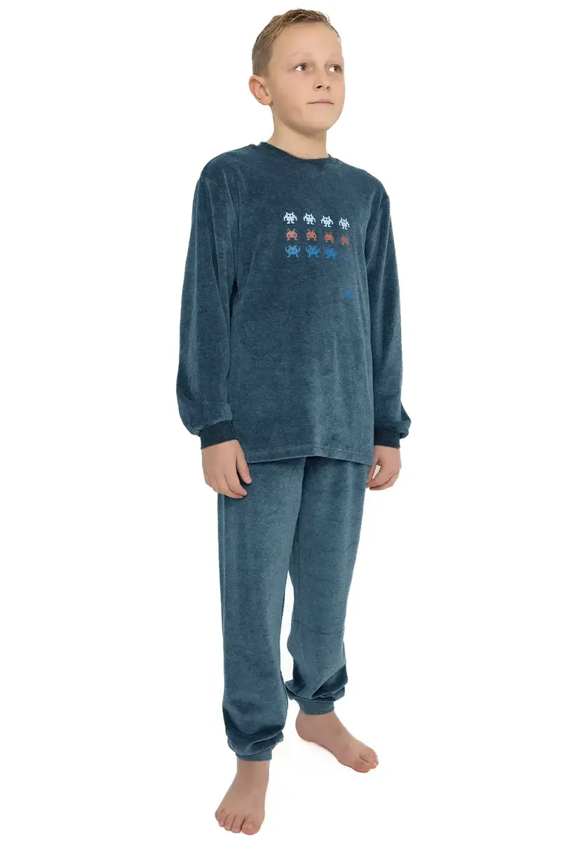 Outfitter velours jongens pyjama - Shoot