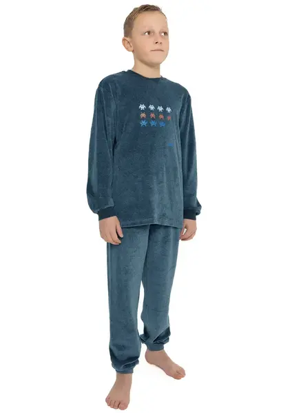 Outfitter velours jongens pyjama - Shoot