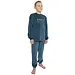 Outfitter velours jongens pyjama - Shoot - Blauw