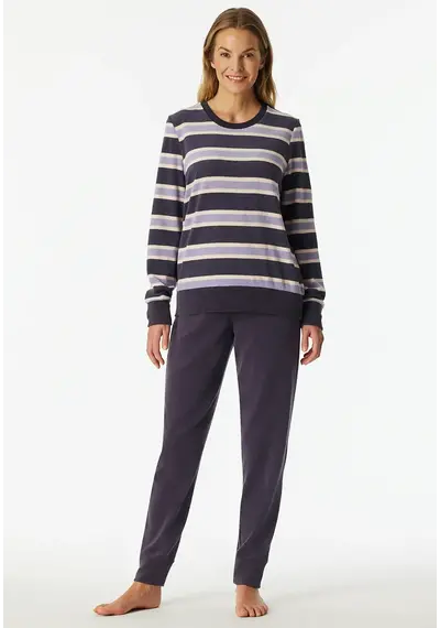 Schiesser dames pyjama badstof - Streep Schiesser dames pyjama badstof - Streep