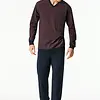 Schiesser pyjama heren lange mouw 100% katoen - Comfort - 181162 - Met boordjes