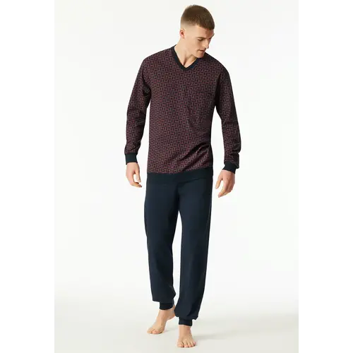 Schiesser pyjama heren lang 100% katoen - Comfort - 181162 Schiesser pyjama heren lang 100% katoen - Comfort - 181162