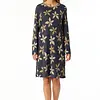 Schiesser Dames Nachthemd lange mouw - Flower - Modal dames nachtjapon - Luxe nachtkleding dames