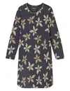 Schiesser Dames Nachthemd lange mouw - Flower - Modal dames nachtjapon - Luxe nachtkleding dames
