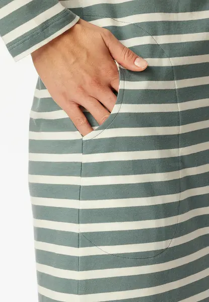 Schiesser Dames Nachthemd lange mouw Casual - katoenen dames nachtjapon - Luxe nachtkleding dames