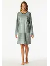 Schiesser Dames Nachthemd lange mouw Casual - katoenen dames nachtjapon - Luxe nachtkleding dames