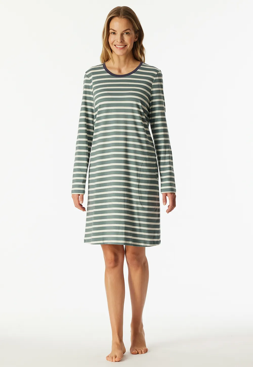 Schiesser Dames Nachthemd lange mouw Casual