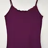 Nina von C dames spaghetti hemd kant - Modal - Kanten onderhemd met smalle bandjes - Luxe singlet