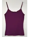 Nina von C dames spaghetti hemd kant - Modal - Kanten onderhemd met smalle bandjes - Luxe singlet