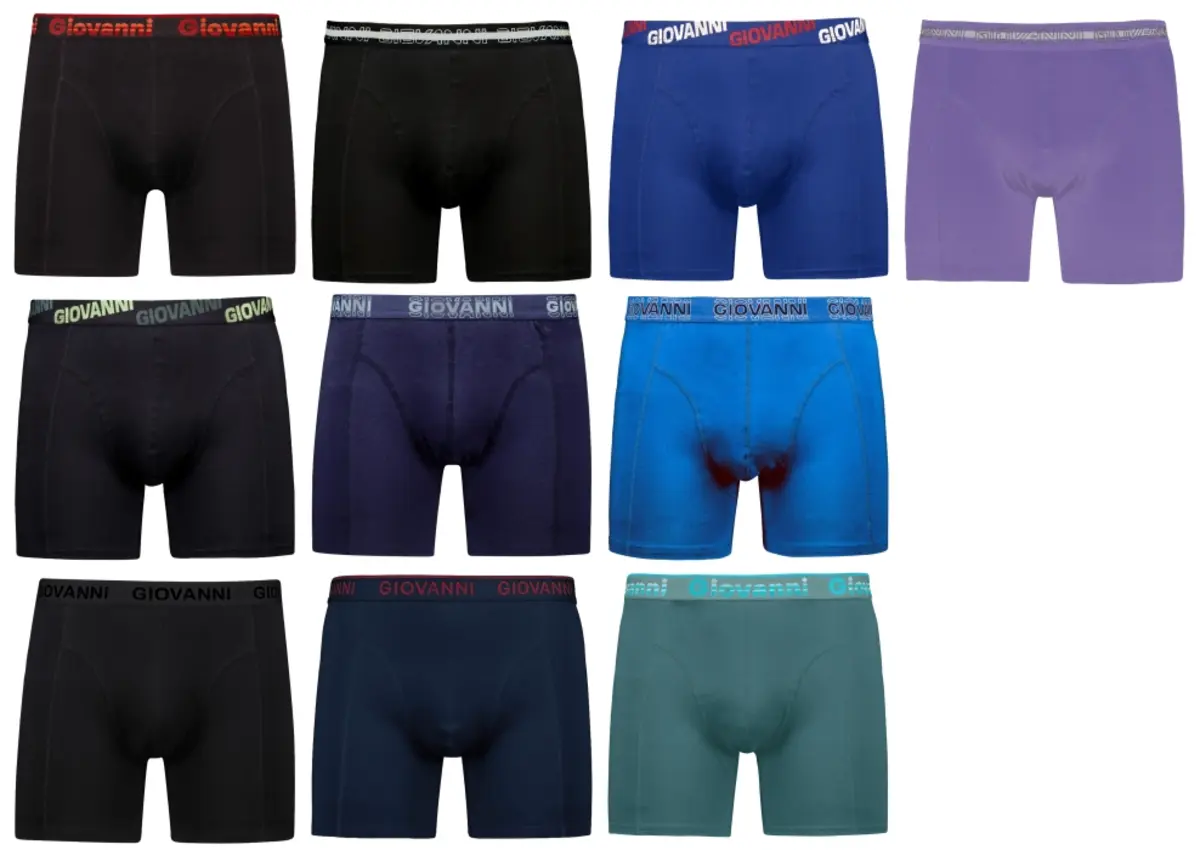 Giovanni 10-pak Heren Boxershorts katoen - M38 - Heren onderbroeken - Mannen ondergoed