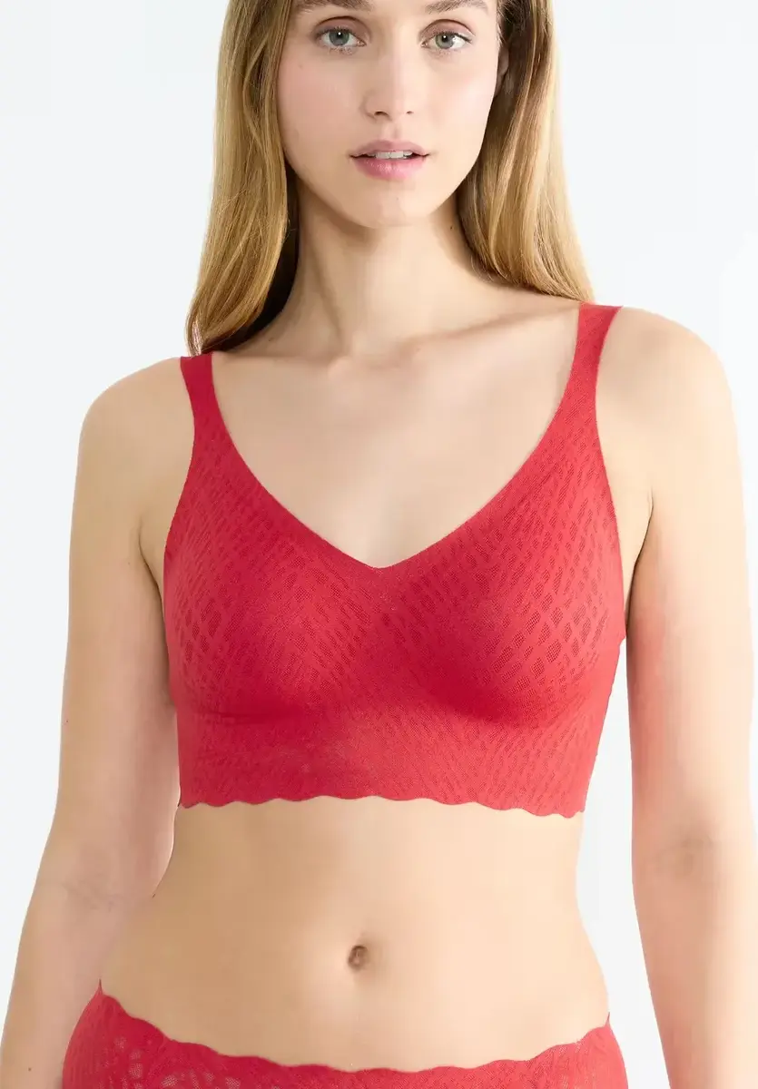 Sloggi Zero Feel Kanten Bralette gevuld - Bliss - Bh Top met smalle bandjes - Uitneembare vulling Sloggi Zero Feel Kanten Bralette gevuld - Bliss - Bh Top met smalle bandjes - Uitneembare vulling