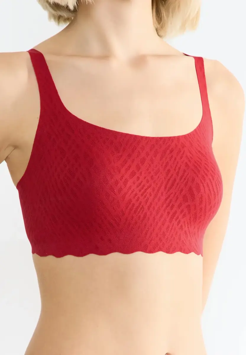 Sloggi Zero Feel Kanten Top gevuld - Bliss  - Bh Top met smalle bandjes - Uitneembare vulling