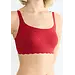 Sloggi Zero Feel Kanten Top gevuld - Bliss  - Bh Top met smalle bandjes - Uitneembare vulling - Rood