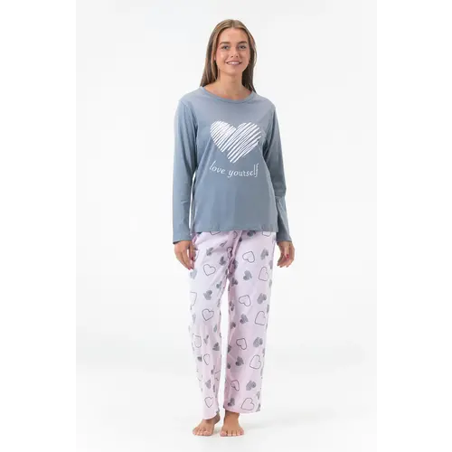 Gaubert dames pyjama - katoen - Love Yourself Gaubert dames pyjama - katoen - Love Yourself