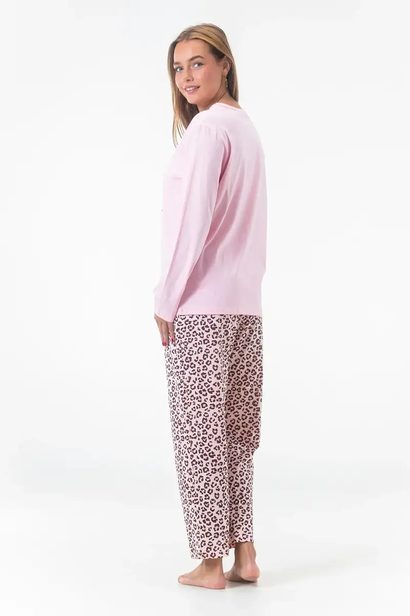 Gaubert dames pyjama -  katoen - Love Yourself - katoenen dames nachtkleding goedkoop