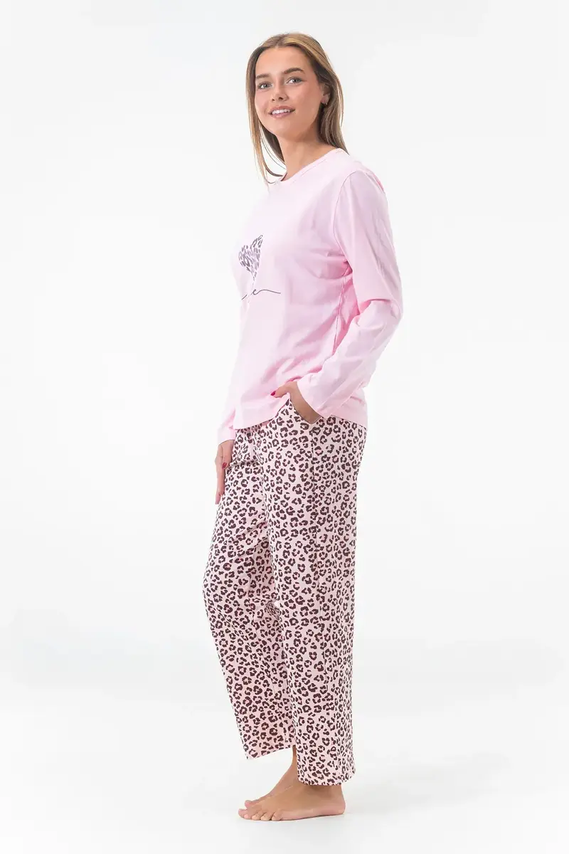 Gaubert dames pyjama -  katoen - Love Yourself - katoenen dames nachtkleding goedkoop