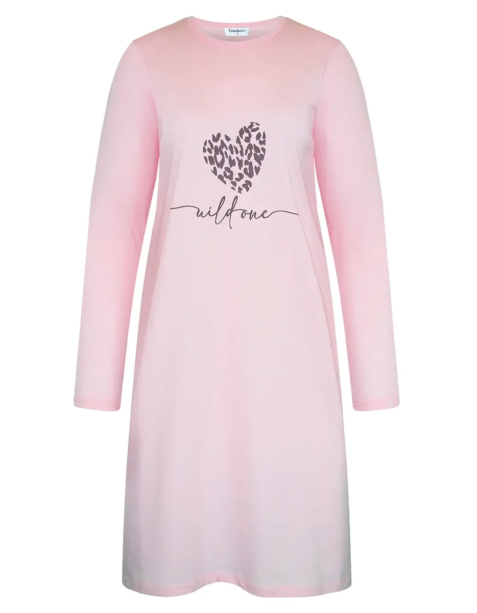 Gaubert dames nachthemd lange mouw - Katoen  - Goedkope dames nachtkleding
