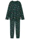 Name it kinder pyjama - Christmas - katoen - Grijze katoenen pyjama voor jongens en meisjes