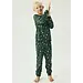 Name it kinder pyjama - Christmas - katoen - Grijze katoenen pyjama voor jongens en meisjes - Groen