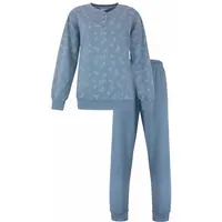 Tenderness fleece dames pyjama - Denim Blauw