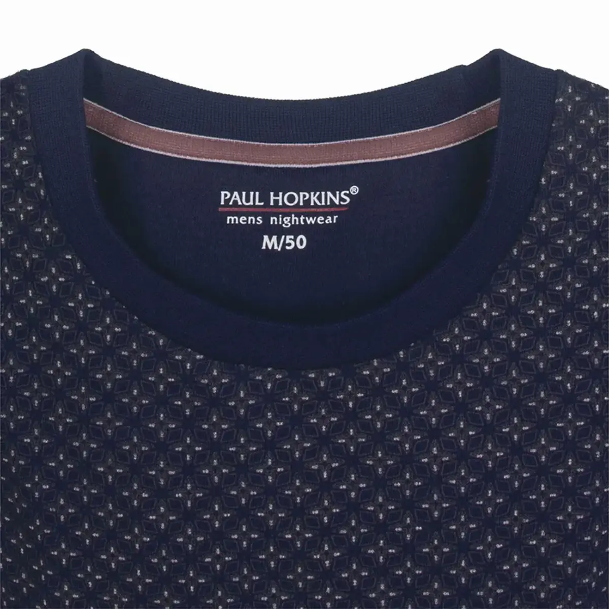 Paul Hopkins Fleece pyjama heren - Winter Blue  - Warme winter pyjama mannen