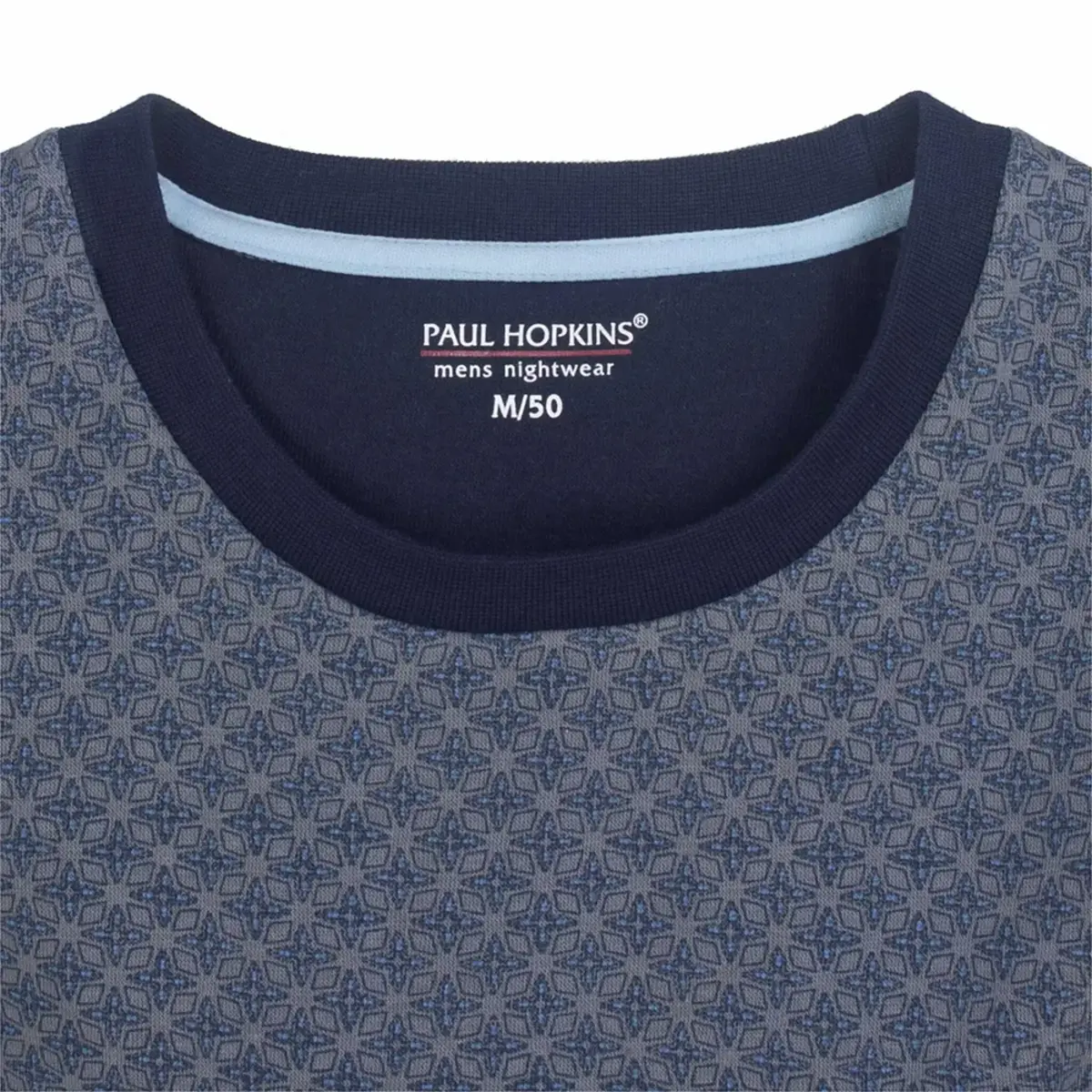 Paul Hopkins Fleece pyjama heren - Winter Squares  - Warme winter pyjama mannen