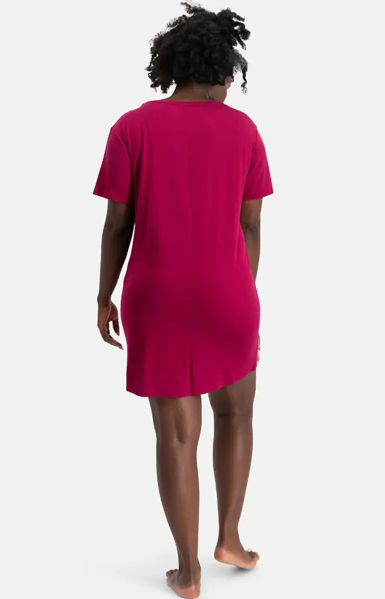 Bamboo Basics bamboe dames nachthemd korte mouw - Nora
