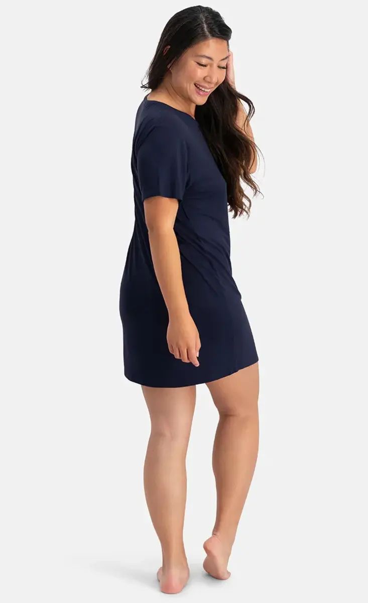 Bamboo Basics bamboe dames nachthemd korte mouw - Nora