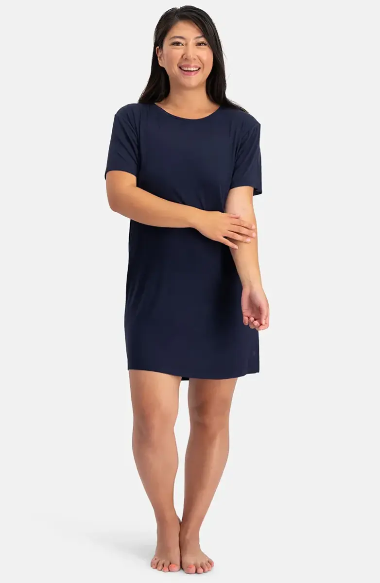 Bamboo Basics bamboe dames nachthemd korte mouw - Nora