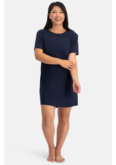 Bamboo Basics bamboe dames nachthemd korte mouw - Nora Bamboo Basics bamboe dames nachthemd korte mouw - Nora
