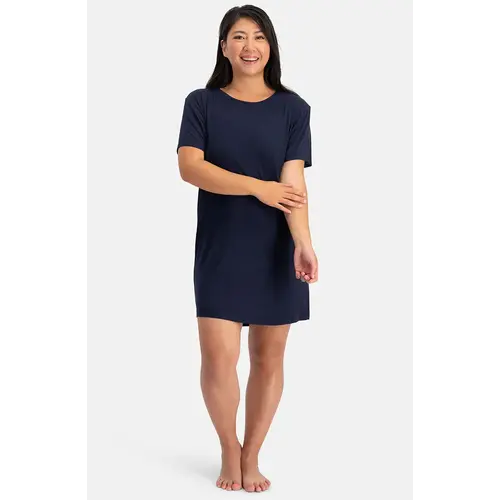 Bamboo Basics bamboe dames nachthemd korte mouw - Nora Bamboo Basics bamboe dames nachthemd korte mouw - Nora