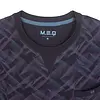 M.E.Q. Heren pyjama lange mouwen katoen - Blue monogram