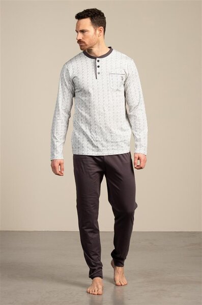 Eskimo heren pyjama tricot Knoopsluiting - Andre