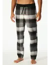 Schiesser heren lange flanellen pyjamabroek - Geruit - MIX & Relax