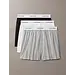 Calvin Klein 3-Pack Wijde Heren Boxershorts - Boxer slim - 100% katoenen losse heren boxershorts multipack - Wit/Zwart/Grijs