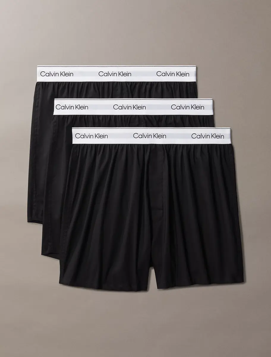 Calvin Klein 3-Pack Wijde Heren Boxershorts - Boxer slim - 100% katoenen losse heren boxershorts multipack