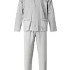 Gentlemen tricot heren pyjama - doorknoop