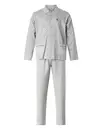 Gentlemen tricot heren pyjama - doorknoop
