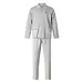 Gentlemen tricot heren pyjama - doorknoop - Grijs