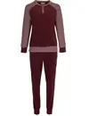 Pastunette dames pyjama Badstof - NOS - Warme winter pyjama bordeaux