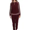 Pastunette dames pyjama Badstof - NOS - Warme winter pyjama bordeaux