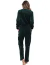Pastunette warm velours huispak - Emerald - Warm 2-delig pyjama pak fleece - Copy - Copy