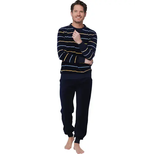 Pastunette velours Heren pyjama - Blue Retreat Pastunette velours Heren pyjama - Blue Retreat