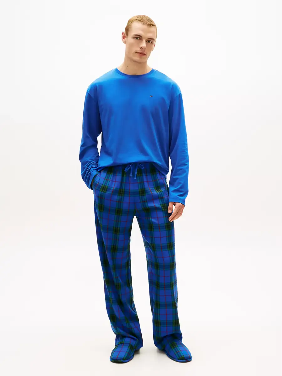 Tommy Hilfiger heren Pyjama + Slippers - Giftset - Cadeau Nachtkleding