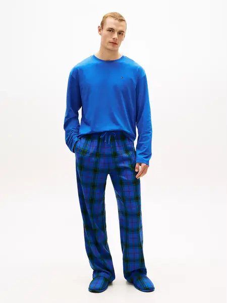 Tommy Hilfiger heren Pyjama + Slippers - Giftset - Nachtkleding