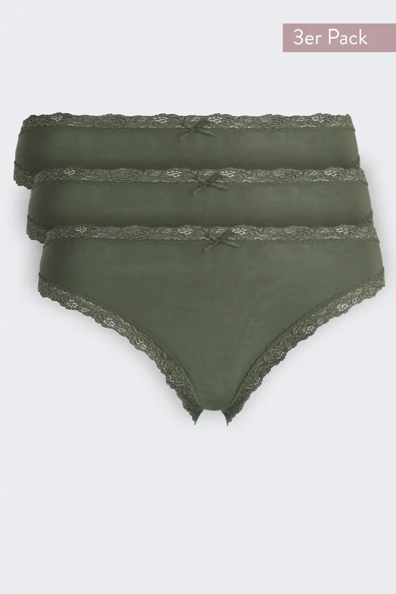 Nina von C 3-pack dames Jazzpant - Kant