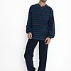 Outfitter Badstof heren pyjama - Winter streep - Warme winter pyjama