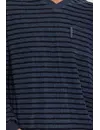 Outfitter Badstof heren pyjama - Dark stripe - Warme winter pyjama