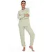 Cocodream dames pyjama badstof "beautiful" - Groen